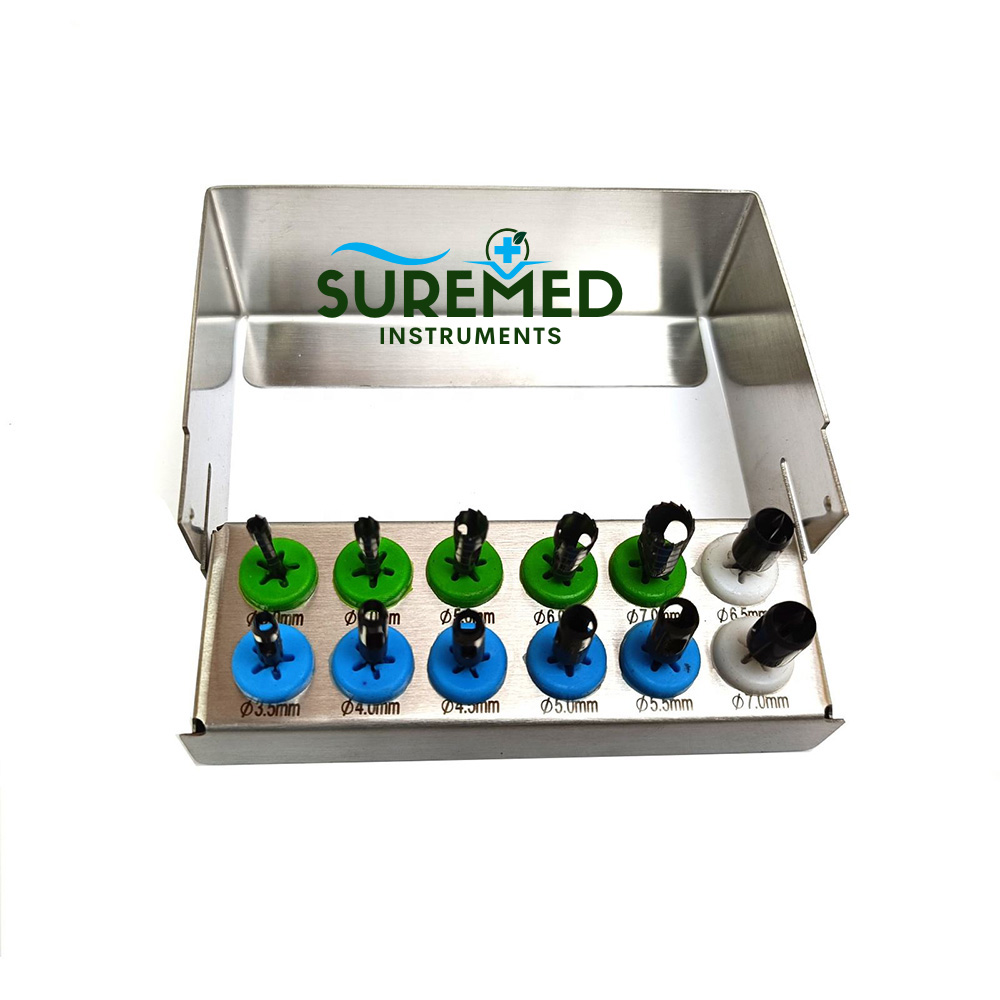 12 Piece Dental Implant Conical Drill Stopper Kit