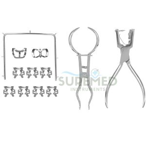 12 Pieces Dental Rubber Dam kit
