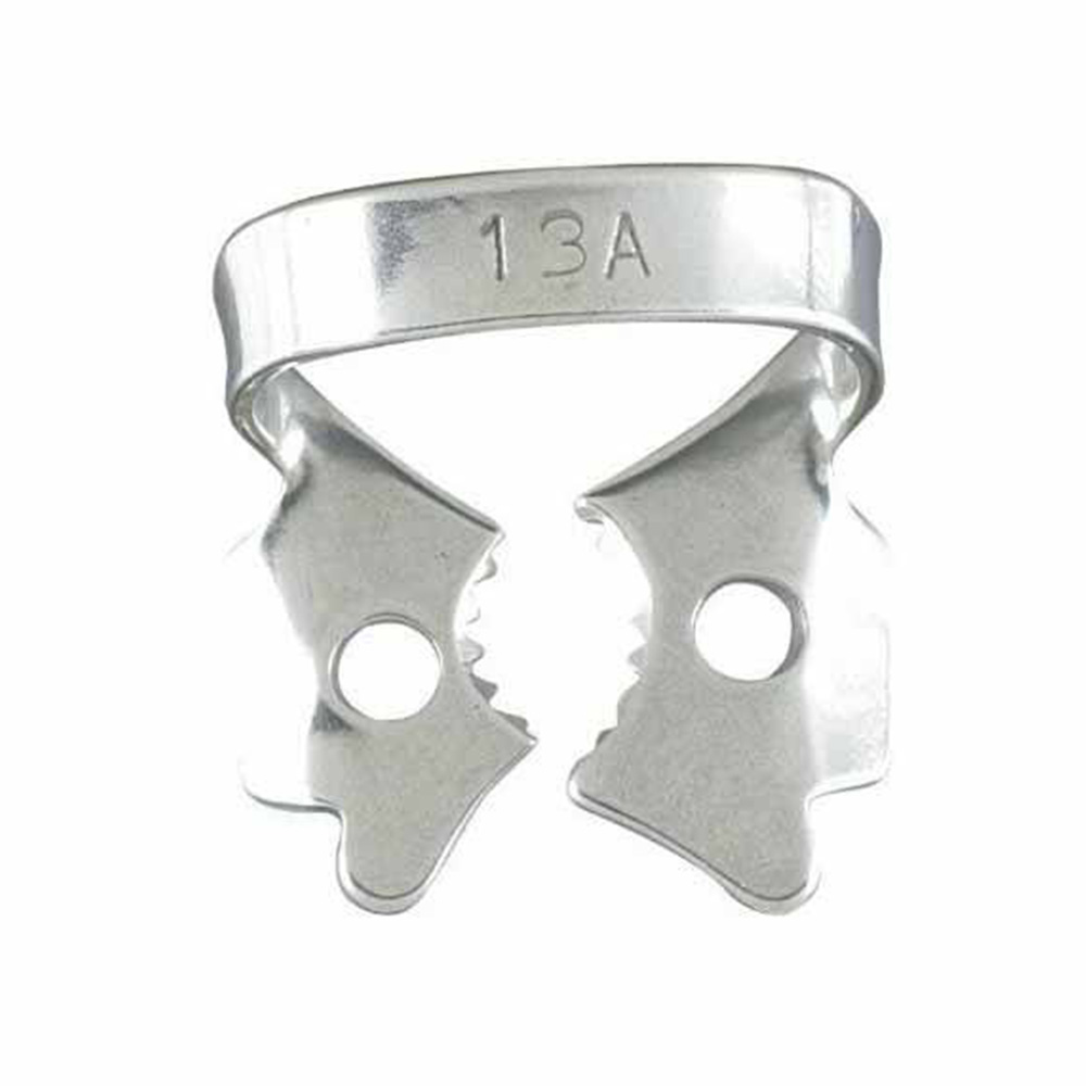 thumbnail image 2 of ODM Dental Rubber Dam Clamps #13a & #14a, 4 Pieces, Stainless Steel, Endodontic Instruments 2 of 4
