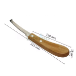 Lightweight Wooden Handle Hoof Knife - Image 3