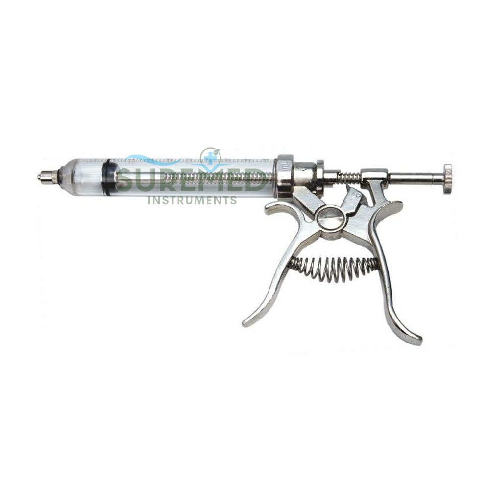 Stainless Steel Veterinary Syringe - SureMed Instruments