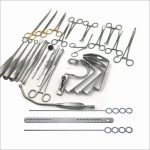 200 ENT Tonsillectomy Surgical Instrument Set Stainless Steel Manual Reusable Basic Kit Mouth Gags Forceps Curettes Snare Adenoid