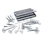120 Comprehensive General Surgery Kit with Essential Surgical Instruments for Basic Medical Procedures and Clinical Operations