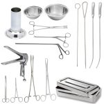 IUD Sterilet Implantation Removing Surgical Instrument Set Stainless Steel Reusable Essential Gynecology Tools for Contraceptive