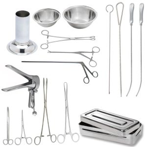 IUD Sterilet Implantation Removing Surgical Instrument Set Stainless Steel Reusable Essential Gynecology Tools for Contraceptive
