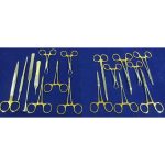 Reusable stainless steel thoracostomy surgical kit for chest tube insertion and thoracic drainage procedures in hospitals and emergency care.