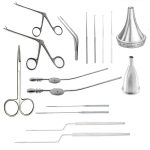 54Myringotomy ENT Surgery Instrument Set Stainless Steel Reusable Class II Basic Otolaryngology Ear Surgery Tools Tympanostomy ISO